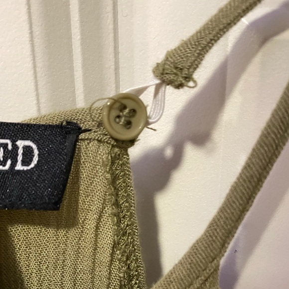 Olive Green Dress - Picture 4 of 4